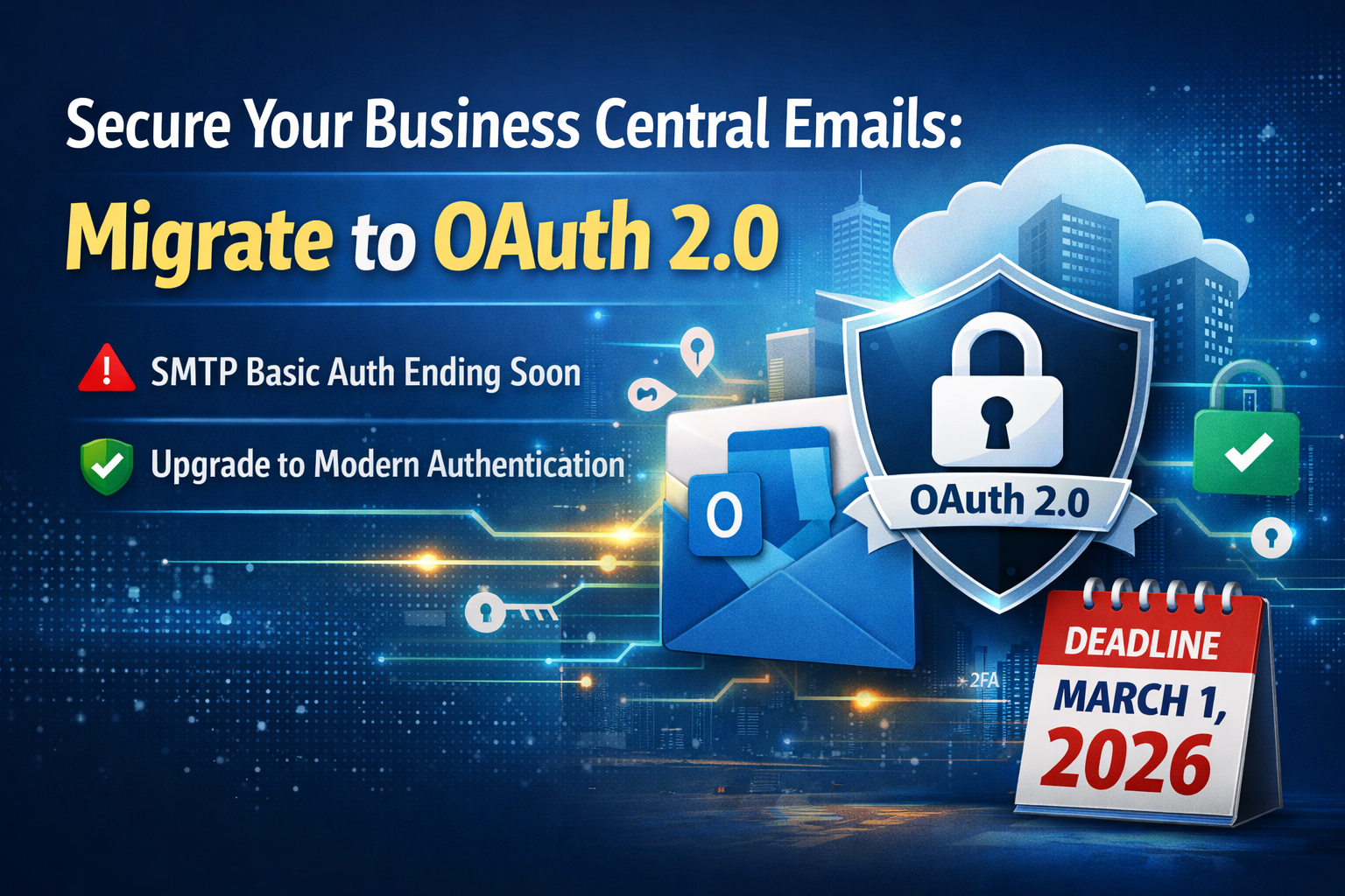 The End of SMTP Basic Auth: What Business Central Users Must Do Next